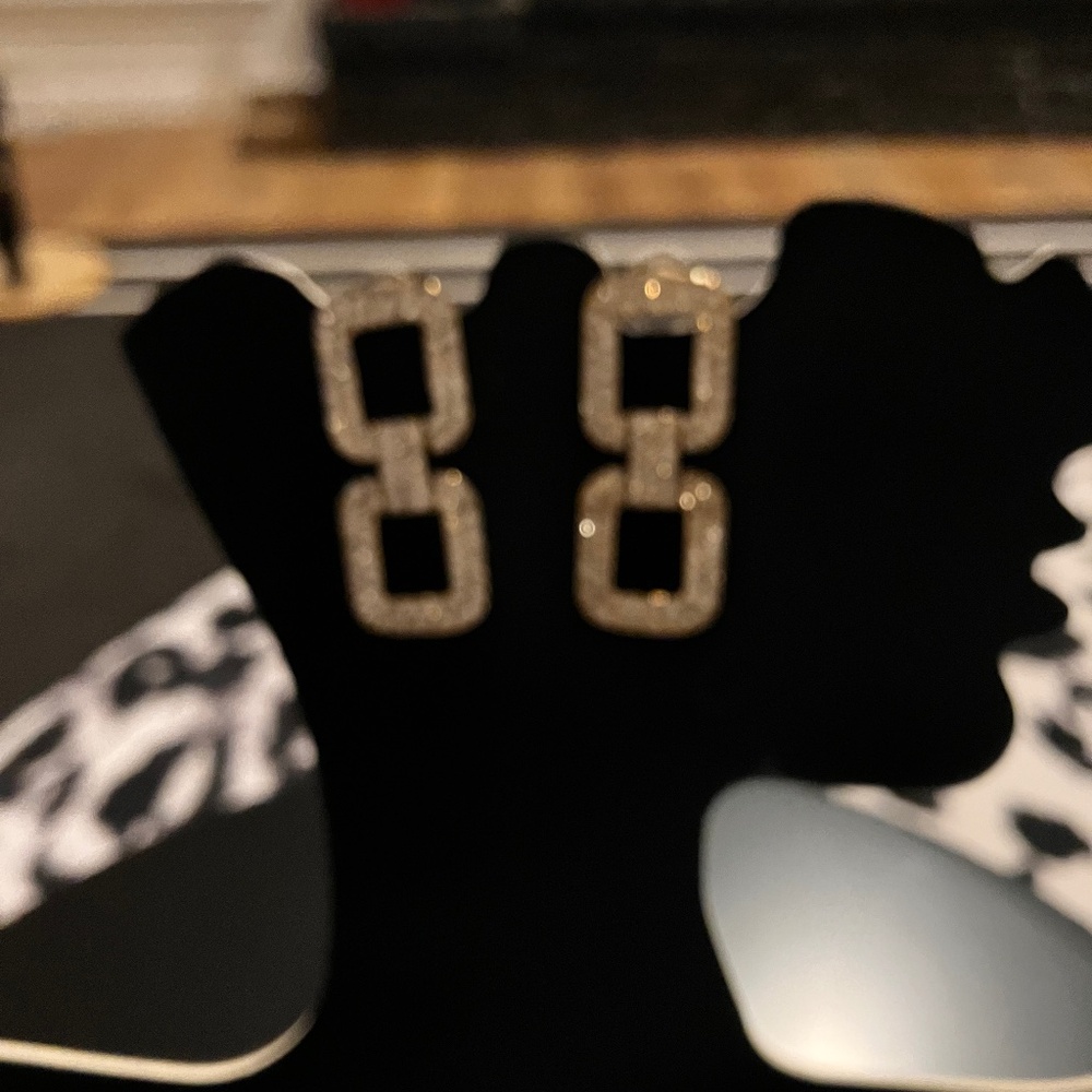Rhinestone earring